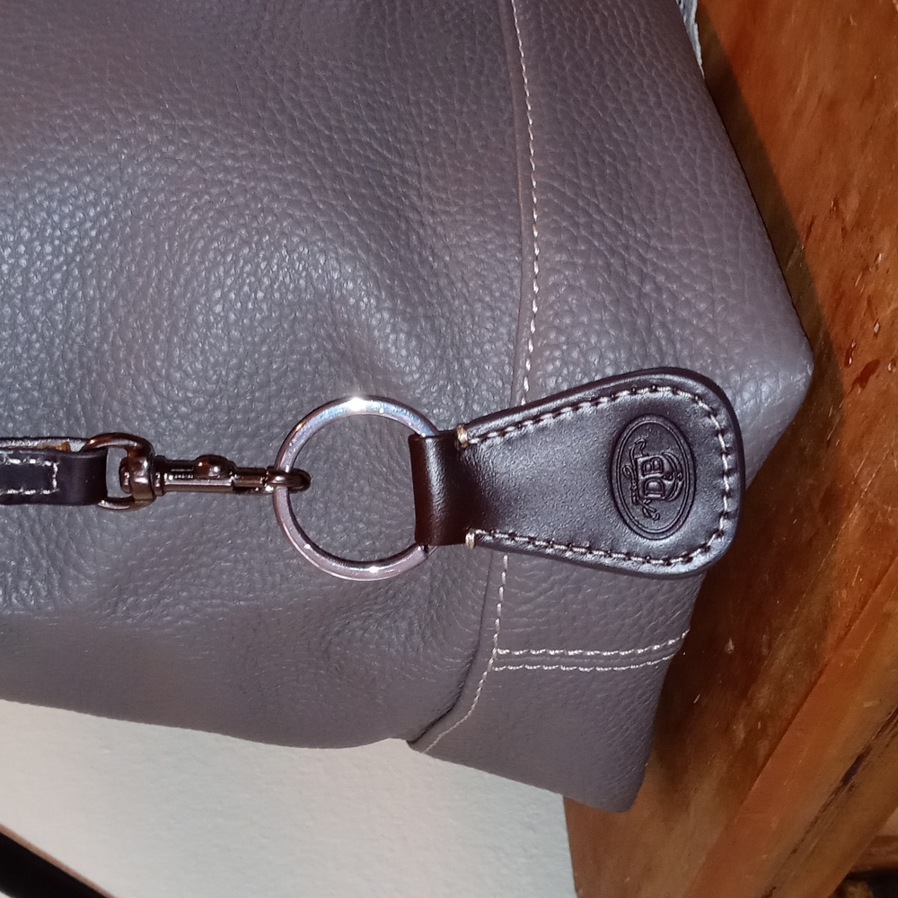 Dooney & Bourke Pebble Leather Large East/WestSac ,Brown - Picture 7 of 11